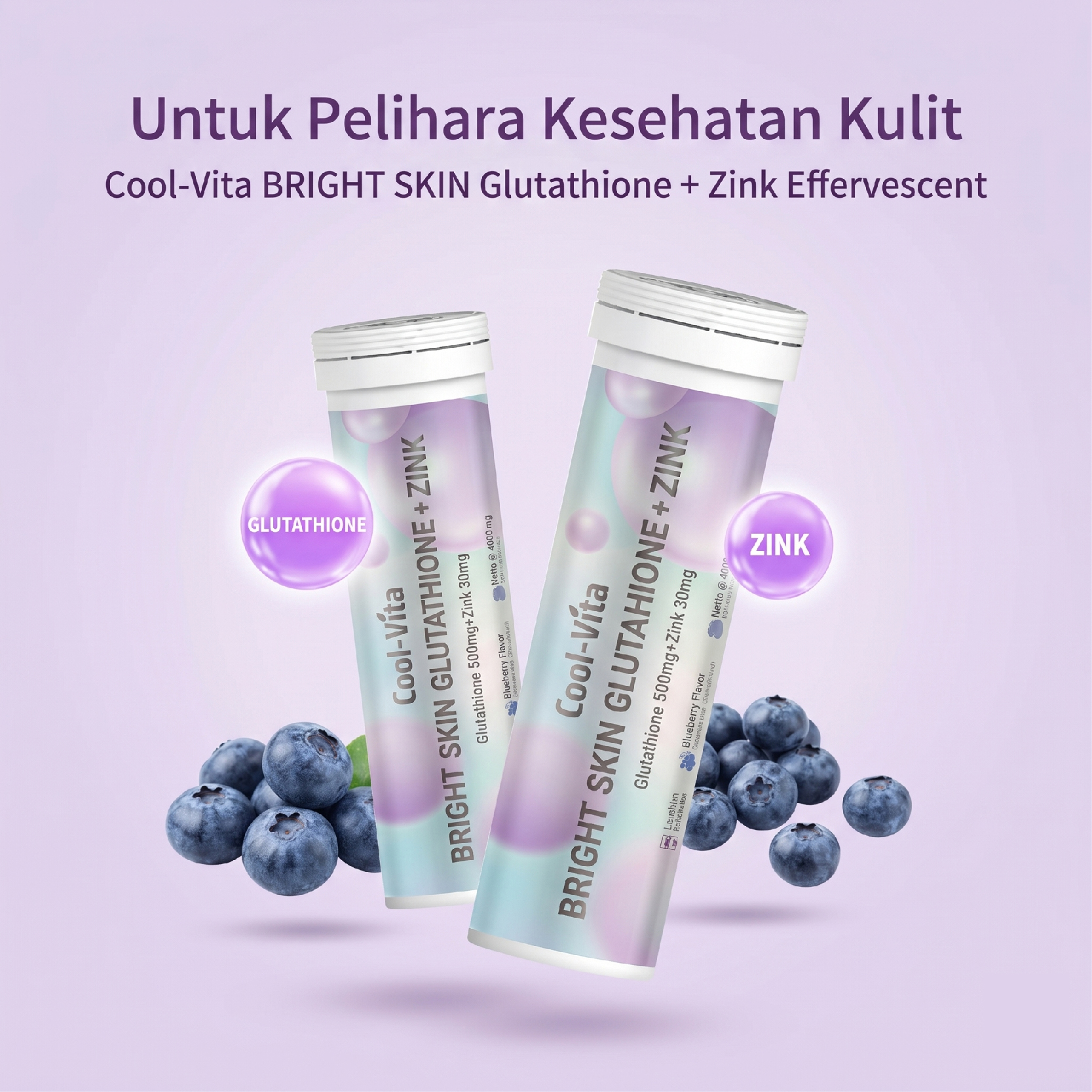 bright skin glutathione zink